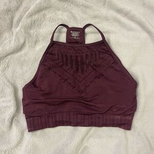 Maroon Athleta sports bra